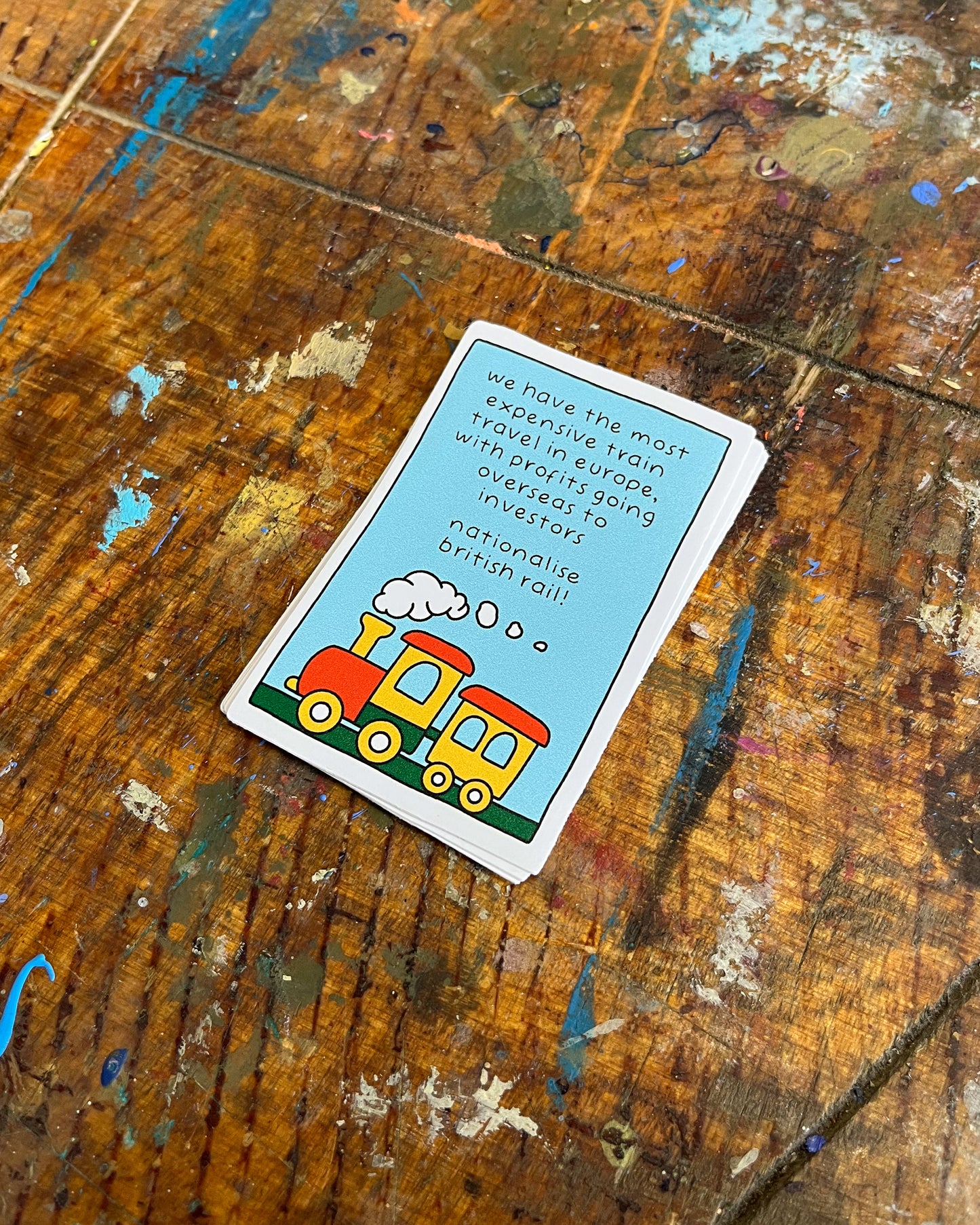 Nationalise British Rail Vinyl Sticker