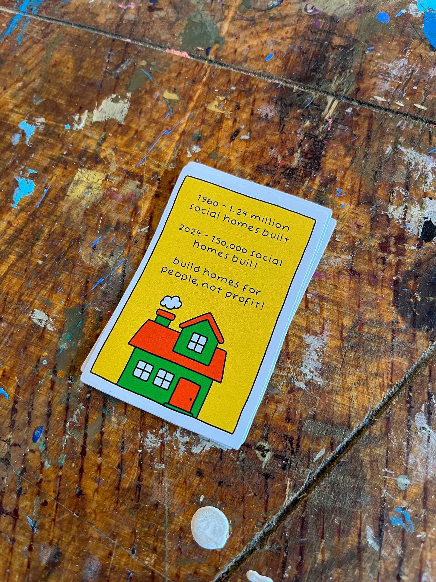 Homes For People, Not Profit Vinyl Sticker