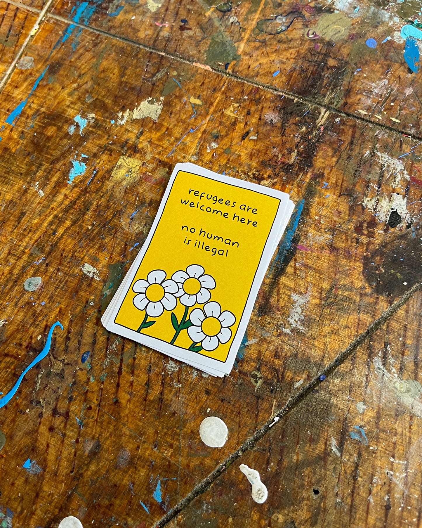 Refugees Are Welcome Here Vinyl Sticker