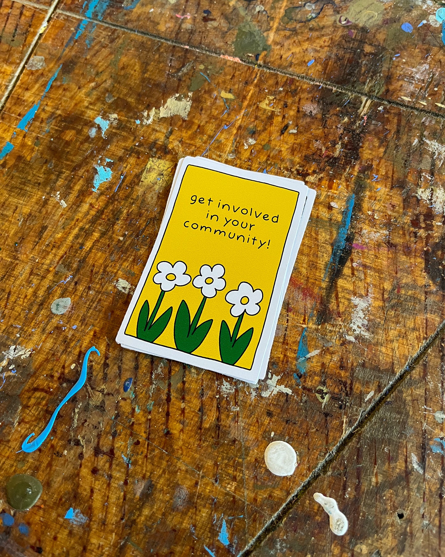 Get Involved In Your Community Vinyl Sticker