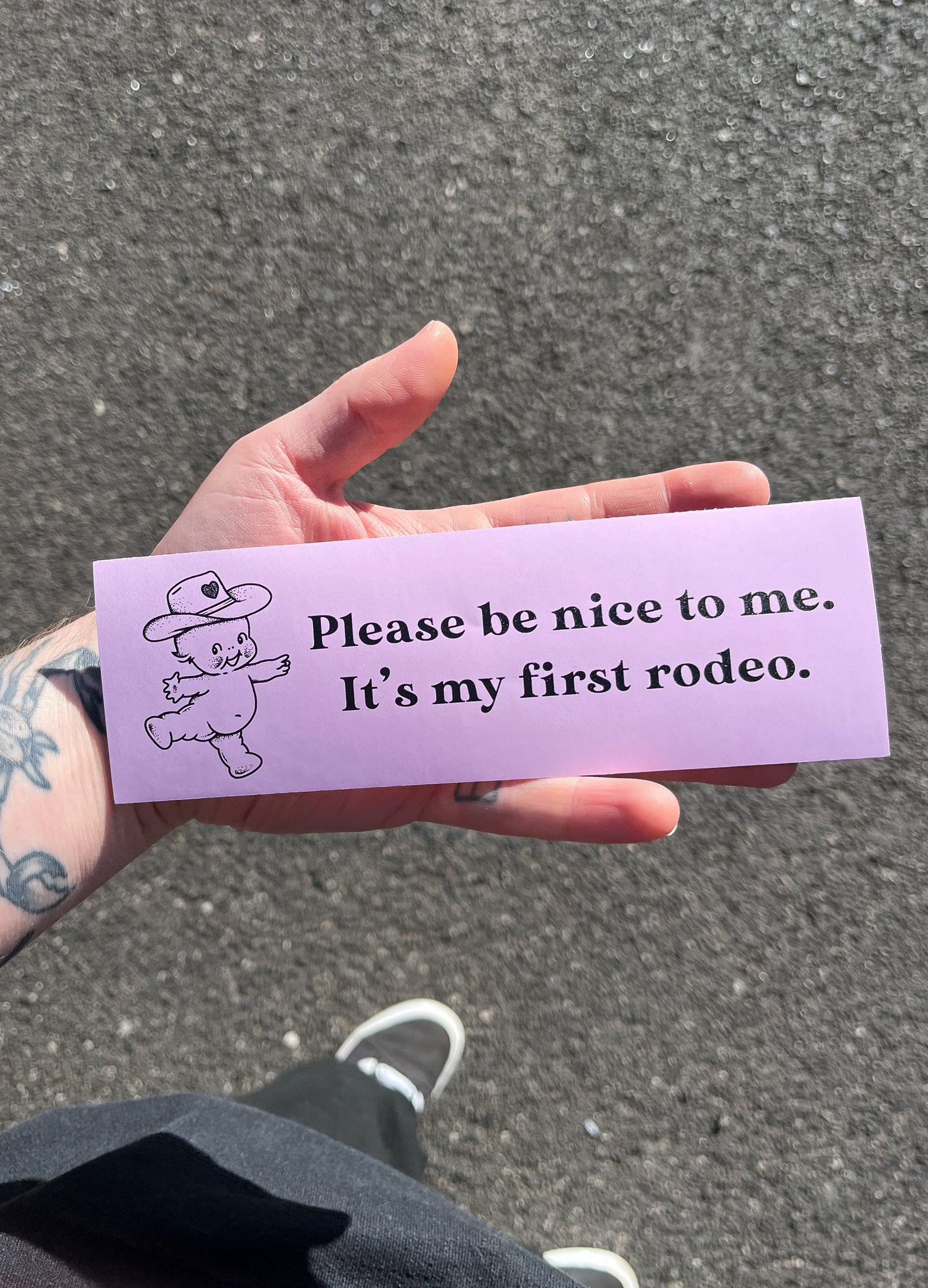 Please Be Nice To Me - Vinyl Sticker