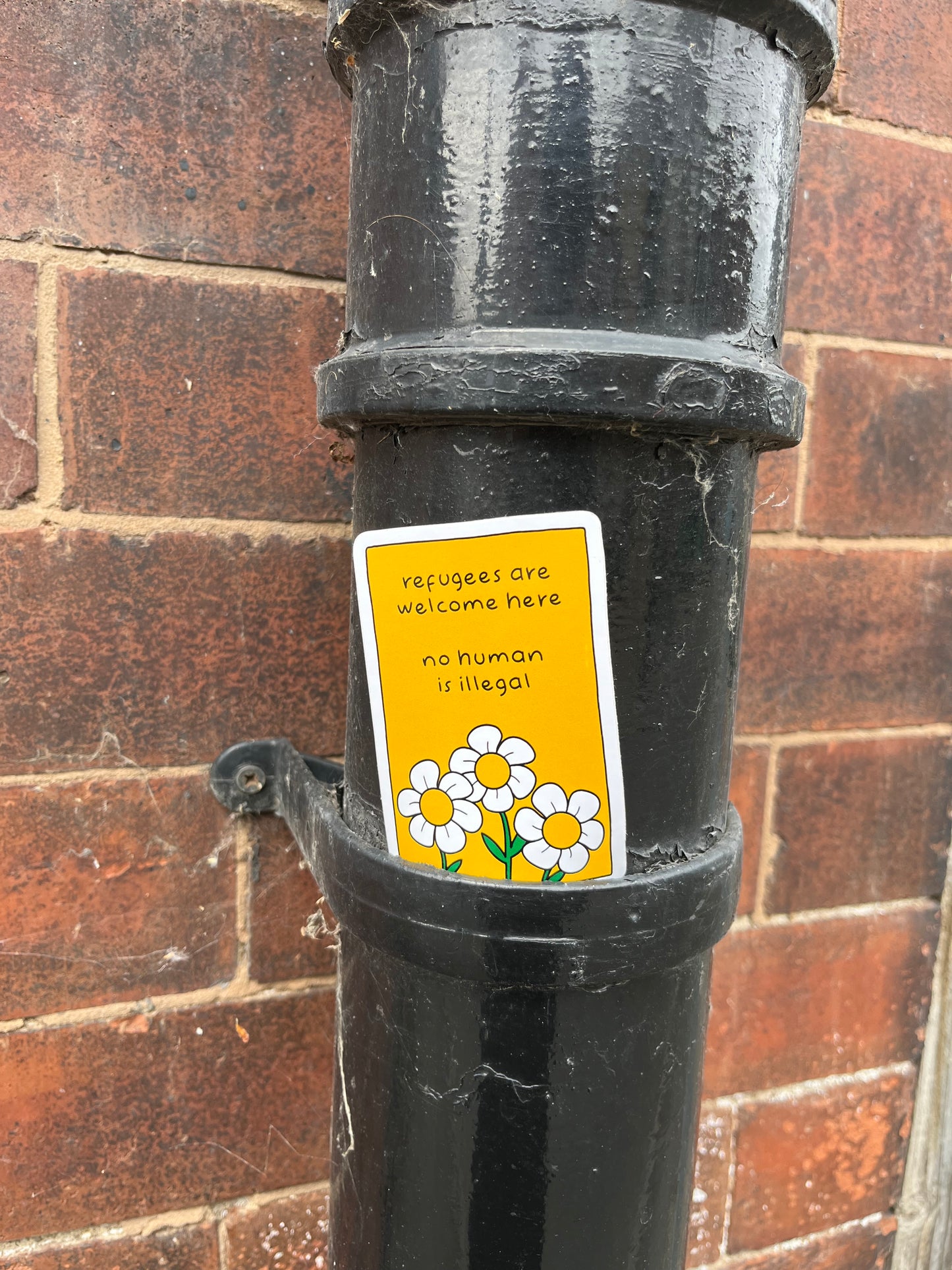 Refugees Are Welcome Here Sticker